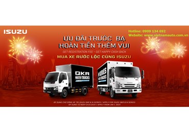 MUA XE RƯỚC "LỘC" – "ƯU ĐÃI NHÂN ĐÔI" TẠI ISUZU TẤN PHÁT