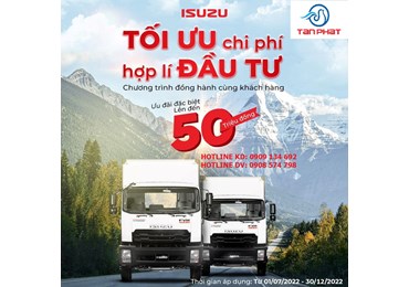ISUZU F*SERIES KHUYẾN MÃI  LÊN ĐẾN 50 TRIỆU ĐỒNG