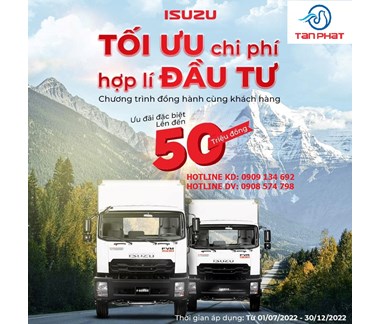 ISUZU F*SERIES KHUYẾN MÃI  LÊN ĐẾN 50 TRIỆU ĐỒNG